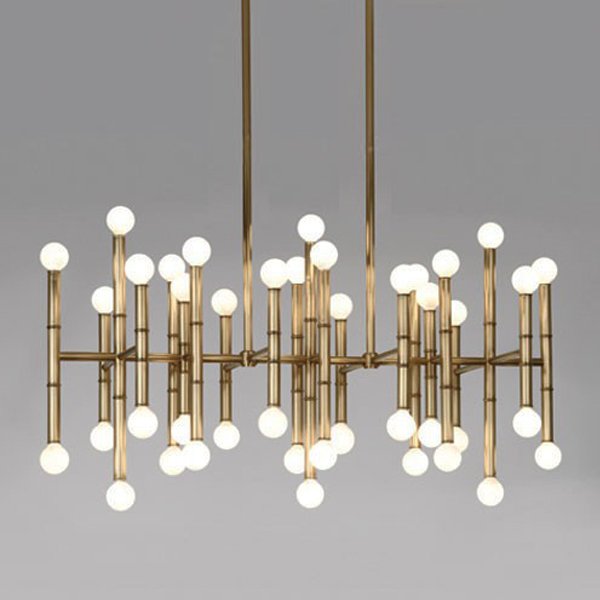 Люстра Meurice Rectangular Chandelier Jonathan Adler Черный Золотой Серебряный Люстра Meurice Rectangular Chandelier Jonathan Adler Черный Золотой Серебряный в Тюмени | Loft Concept