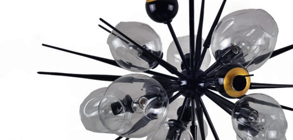 Люстра Boom Bubble Black 10 плафонов Люстра Boom Bubble Black 10 плафонов - Loft-Concept в Тюмени