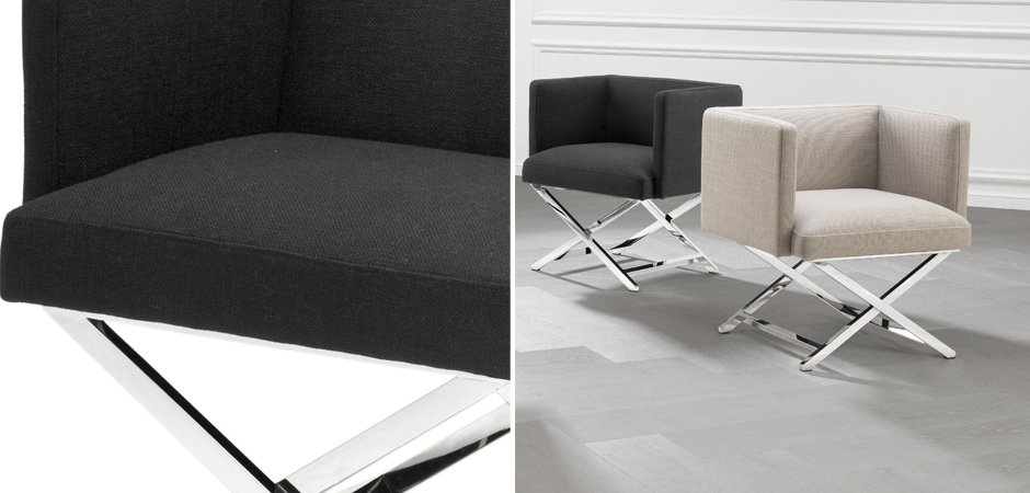 Кресло Eichholtz Chair Dawson Black Кресло Eichholtz Chair Dawson Black - Loft-Concept в Тюмени