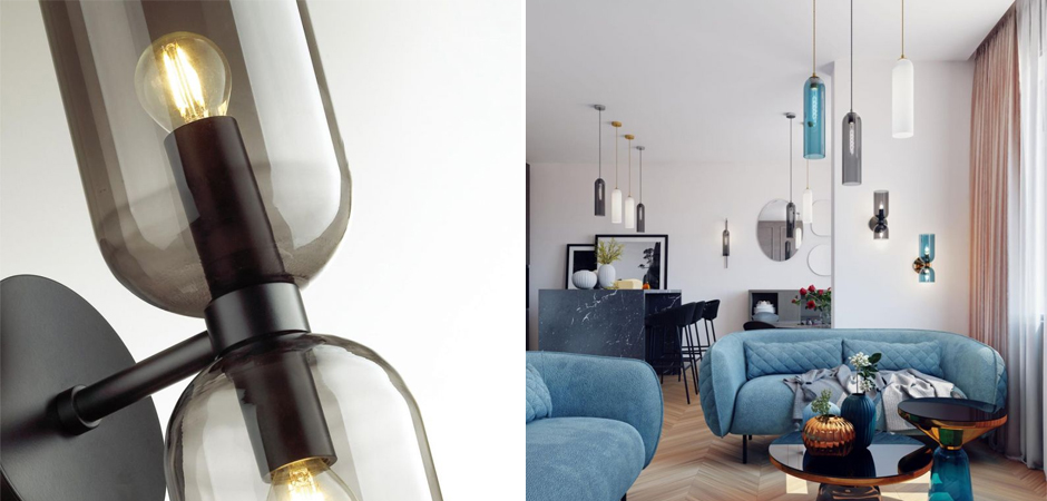 Бра Articolo Double Cup Черное Бра Articolo Double Cup Черное - Loft-Concept в Тюмени