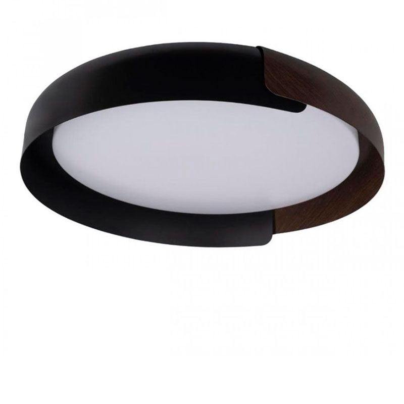Светильник потолочный круглый Assol cup Black Wood диаметр 46 Черный матовый Коричневый Светильник потолочный круглый Assol cup Black Wood диаметр 46 Черный матовый Коричневый в Тюмени | Loft Concept