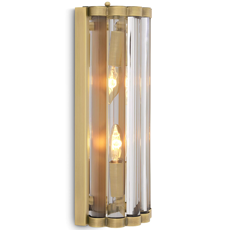 Бра Eichholtz Wall Lamp Amalfi S Brass Латунь Прозрачное Стекло Бра Eichholtz Wall Lamp Amalfi S Brass Латунь Прозрачное Стекло в Тюмени | Loft Concept
