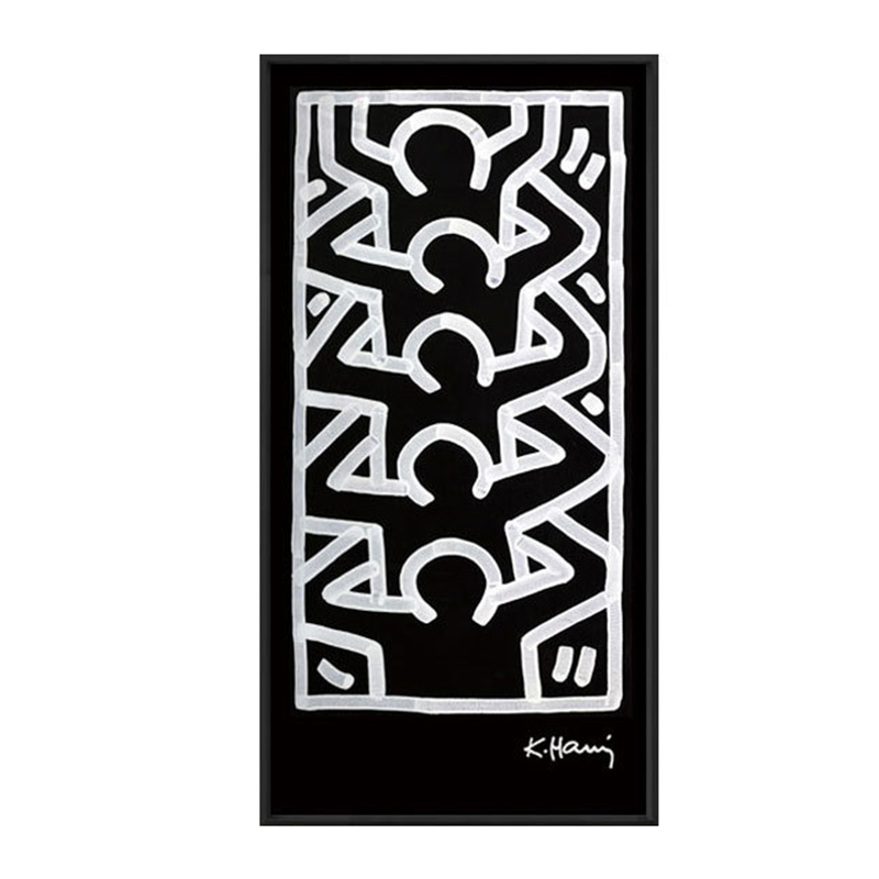 Постер Keith Haring 4 Черно-белый Постер Keith Haring 4 Черно-белый в Тюмени | Loft Concept