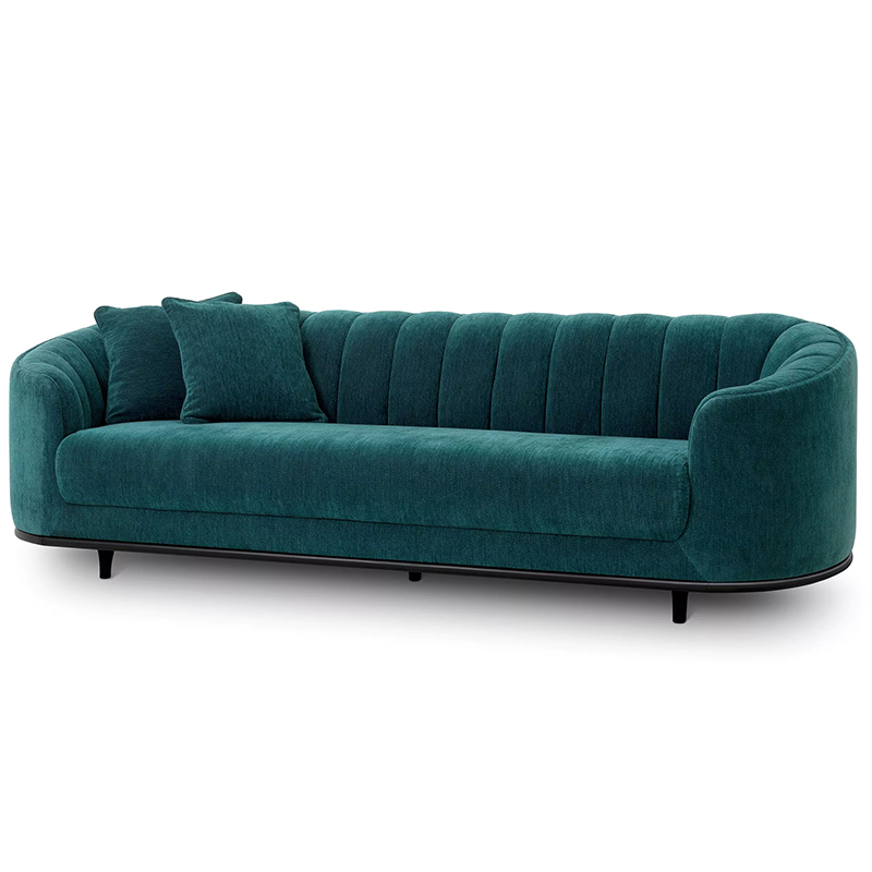 Диван Eichholtz Sofa Agostino Бирюзовый Черный Диван Eichholtz Sofa Agostino Бирюзовый Черный в Тюмени | Loft Concept