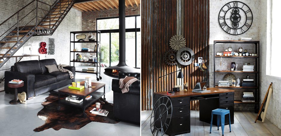 Стеллаж Industrial Bar Oak Stella Стеллаж Industrial Bar Oak Stella - Loft-Concept в Тюмени