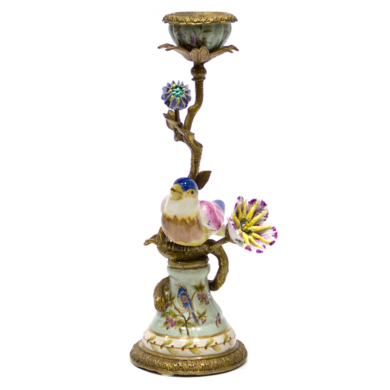 Подсвечник Bird on Stand Candlestick Бронза Мульти Подсвечник Bird on Stand Candlestick Бронза Мульти в Тюмени | Loft Concept