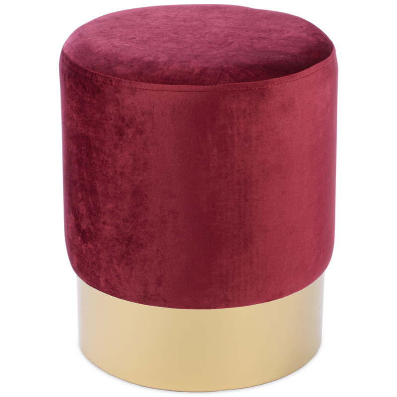 Пуф Una Puff burgundy Бургундский красный Золотой Пуф Una Puff burgundy Бургундский красный Золотой в Тюмени | Loft Concept