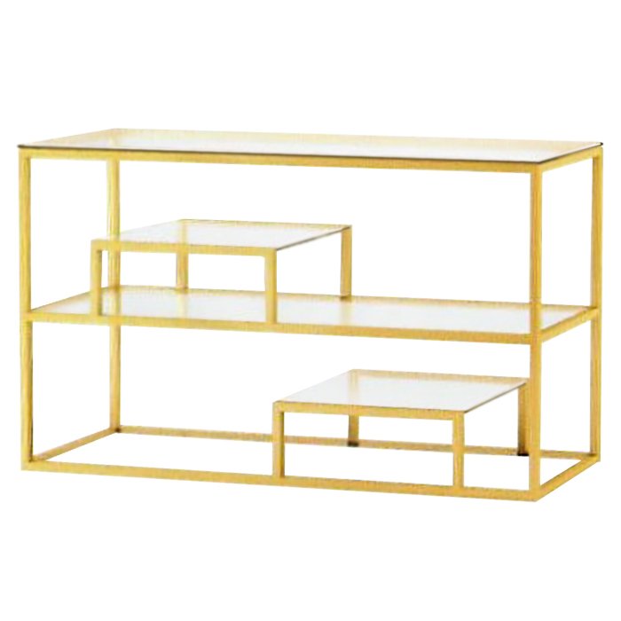 Консоль Step Console Gold Глянцевое золото Прозрачный (Transparent) Консоль Step Console Gold Глянцевое золото Прозрачный (Transparent) в Тюмени | Loft Concept