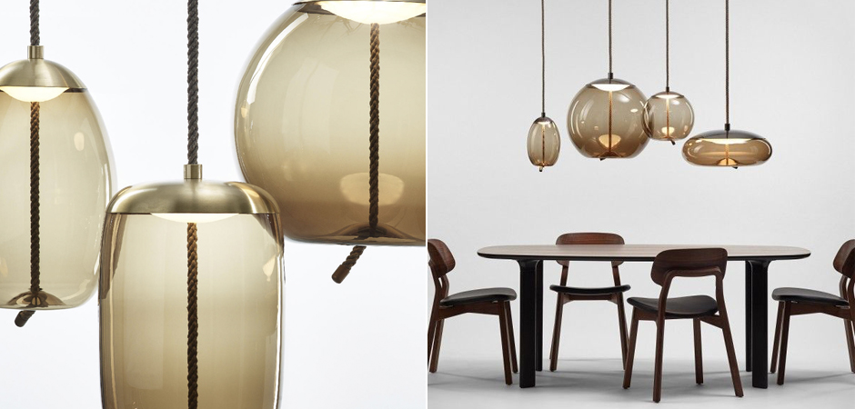 Подвесной светильник KNOT Small Amber glass Подвесной светильник KNOT Small Amber glass - Loft-Concept в Тюмени