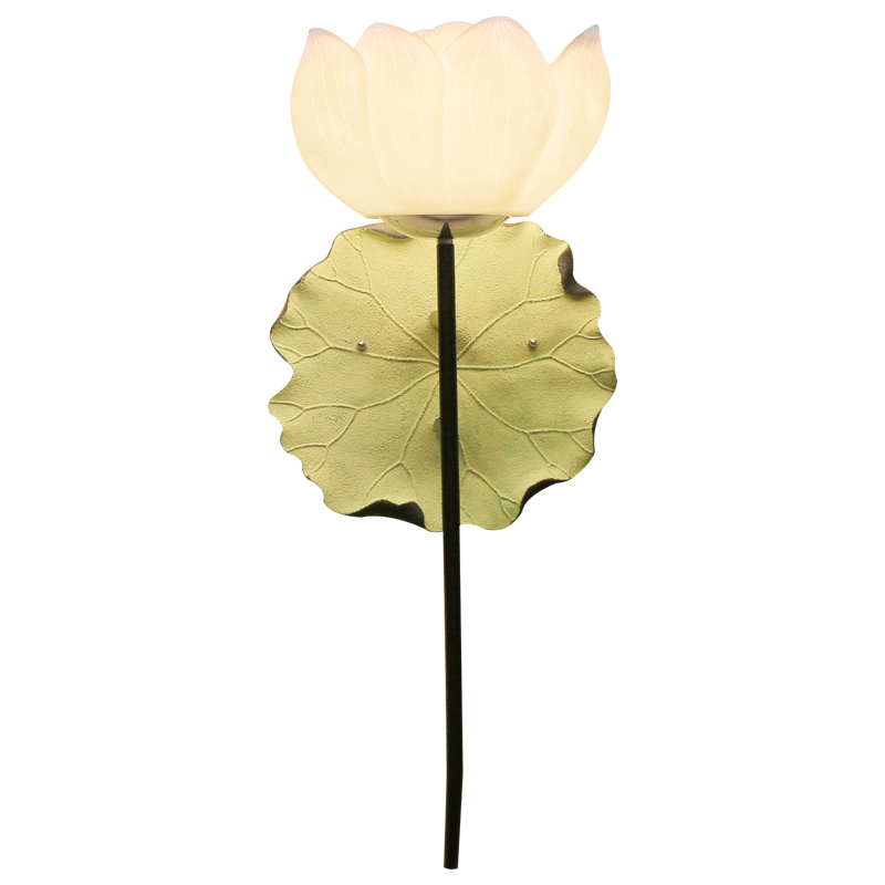 Бра White Lotus Flower Sconce Белый Зеленый шалфей Бра White Lotus Flower Sconce Белый Зеленый шалфей в Тюмени | Loft Concept
