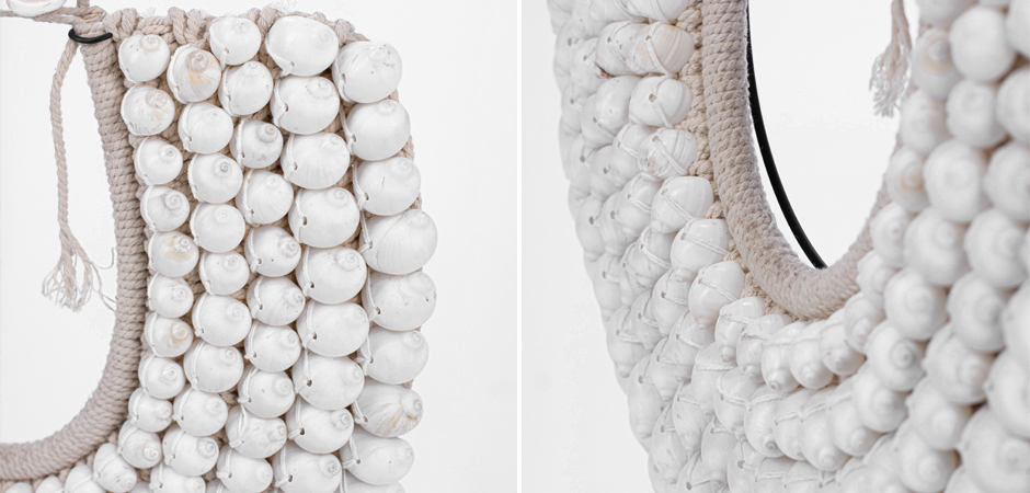 Ожерелье из ракушек на подставке Round Shell Necklace Ожерелье из ракушек на подставке Round Shell Necklace - Loft-Concept в Тюмени