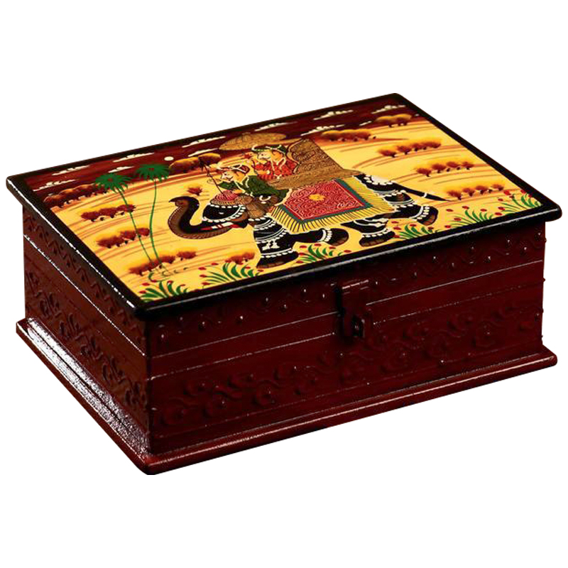 Шкатулка Maharaja Rides Elephant Box Коричневый Мульти Шкатулка Maharaja Rides Elephant Box Коричневый Мульти в Тюмени | Loft Concept