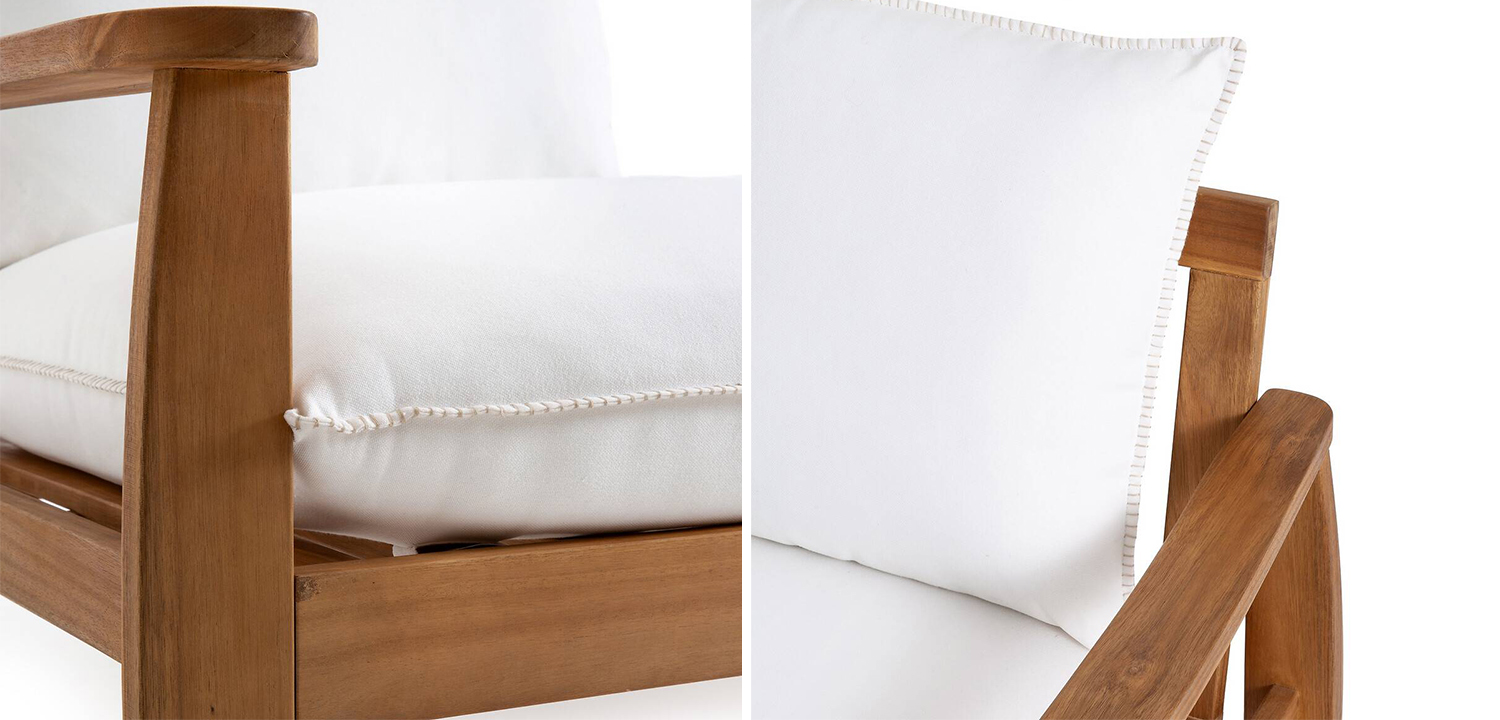 Уличный диван с деревянным каркасом Jensen Sofa - фото №2