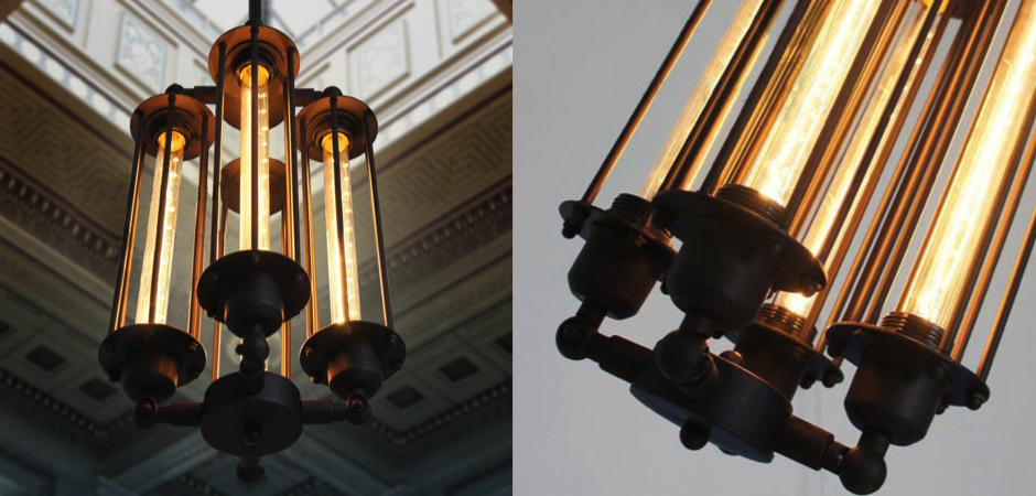 Подвесной светильник Loft Industrial Edison Cage Vertical Quatro Подвесной светильник Loft Industrial Edison Cage Vertical Quatro - Loft-Concept в Тюмени