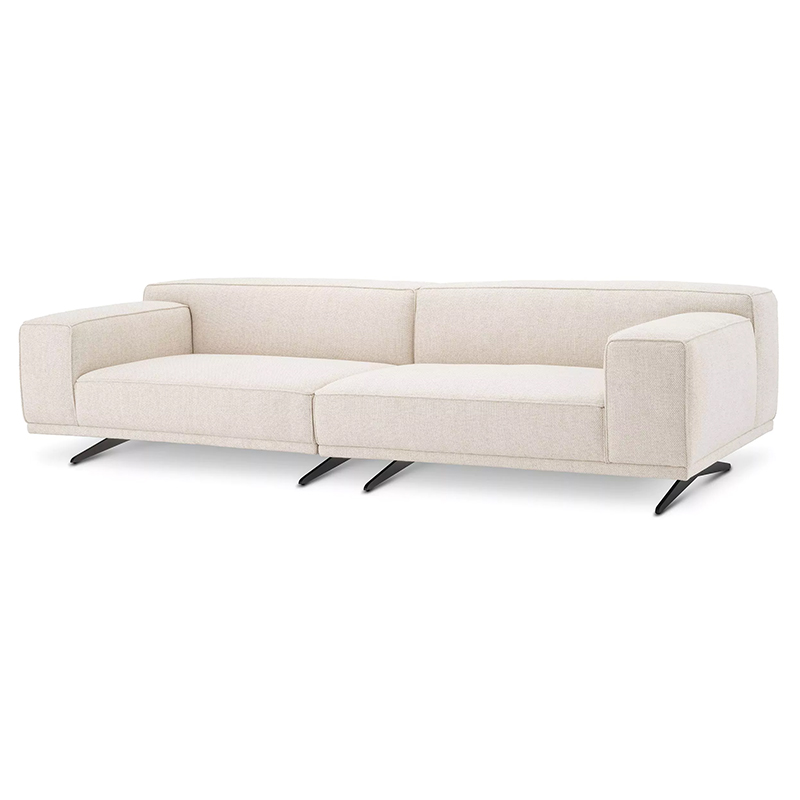 Диван Eichholtz Sofa Grasso Бежевый Черный Диван Eichholtz Sofa Grasso Бежевый Черный в Тюмени | Loft Concept