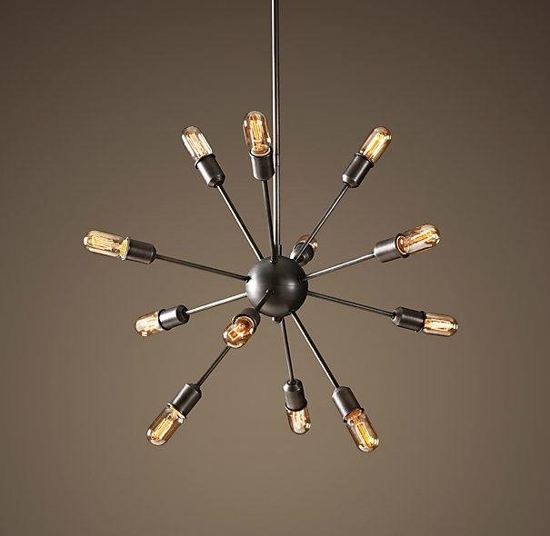 Люстра Loft Industrial Sputnik Chandelier 70 12 Черный Люстра Loft Industrial Sputnik Chandelier 70 12 Черный в Тюмени | Loft Concept