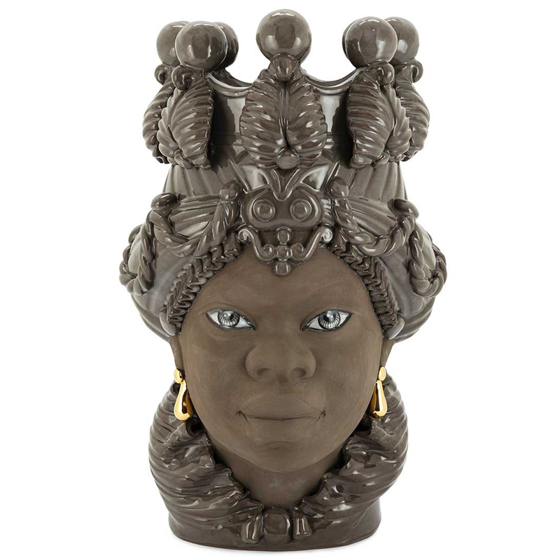 Ваза VASE MORO BIG LADY BLACK MUD Коричневый Ваза VASE MORO BIG LADY BLACK MUD Коричневый в Тюмени | Loft Concept