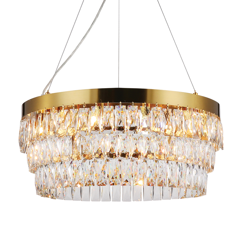 Люстра Lunet Chandelier 60 Глянцевое золото Прозрачный в Тюмени | Loft Concept 