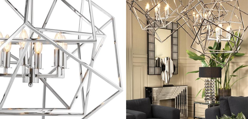 Eichholtz Lantern Matrix Nickel Eichholtz Lantern Matrix Nickel - Loft-Concept в Тюмени