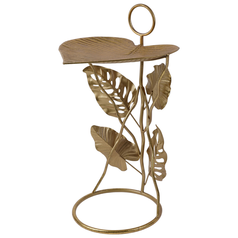Приставной стол Monstera Leaves Side Table Золотой Приставной стол Monstera Leaves Side Table Золотой в Тюмени | Loft Concept