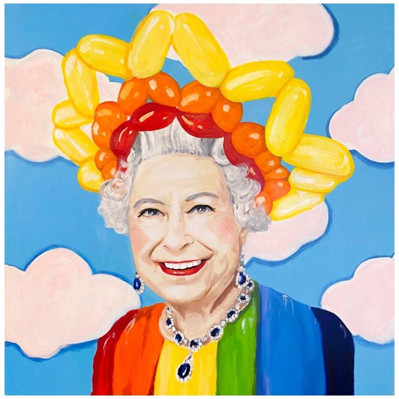 Картина Queen Elizabeth in Balloon Sunshine Crown Мульти Картина Queen Elizabeth in Balloon Sunshine Crown Мульти в Тюмени | Loft Concept