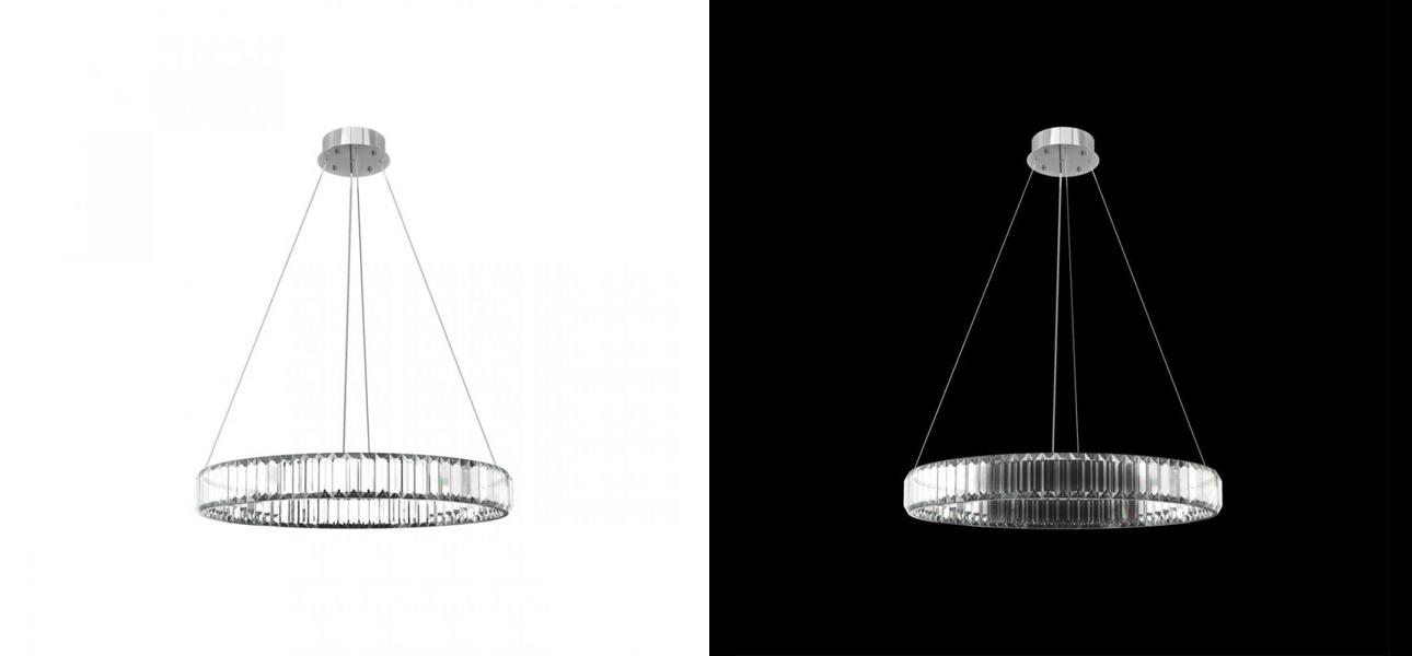 Люстра Crystal Ring Silver диаметр 60 - фото