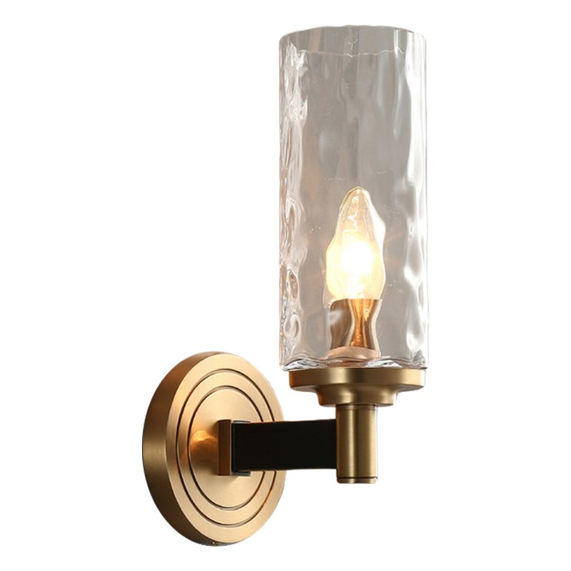 Бра LIAISON black and brass wall lamp Черный Латунь Прозрачное Стекло Бра LIAISON black and brass wall lamp Черный Латунь Прозрачное Стекло в Тюмени | Loft Concept