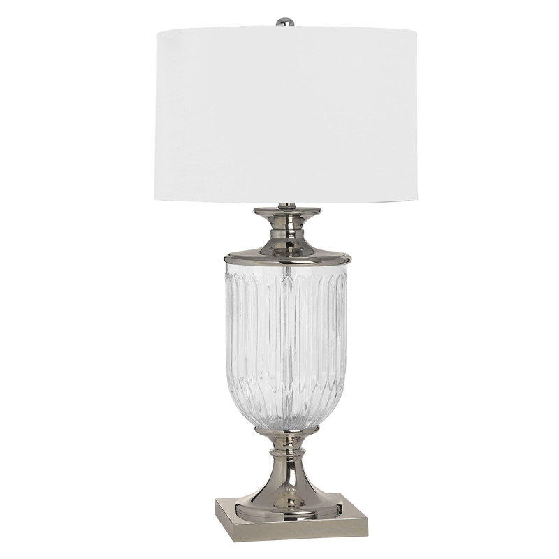 Настольная лампа Eduarda Glass Bowl Table lamp Никель Настольная лампа Eduarda Glass Bowl Table lamp Никель в Тюмени | Loft Concept