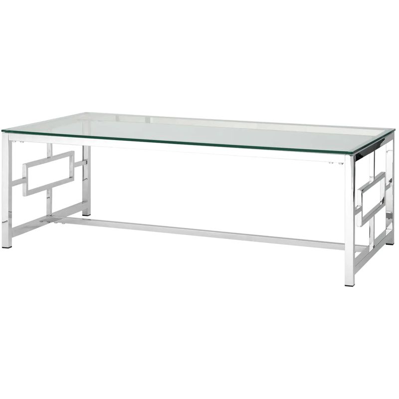 Столик кофейный Milan Tables Silver Серебряный Прозрачное Стекло Столик кофейный Milan Tables Silver Серебряный Прозрачное Стекло в Тюмени | Loft Concept