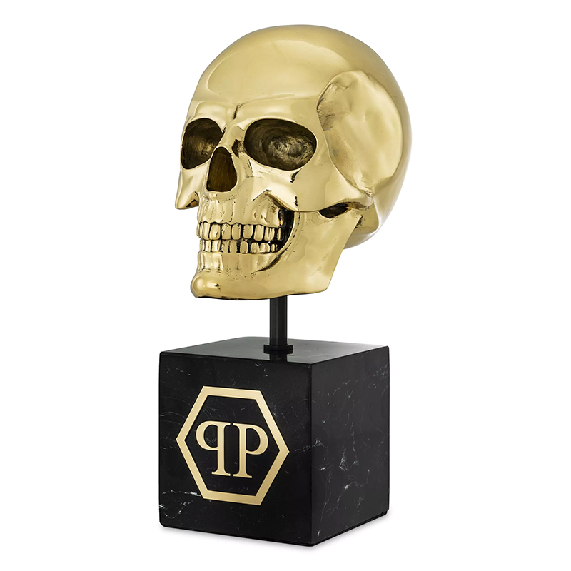 Статуэтка Philipp Plein Gold Skull L Черный Золотой Статуэтка Philipp Plein Gold Skull L Черный Золотой в Тюмени | Loft Concept
