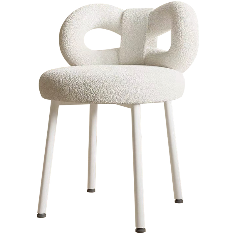 Стул Claire White Boucle Chair Белый Стул Claire White Boucle Chair Белый в Тюмени | Loft Concept
