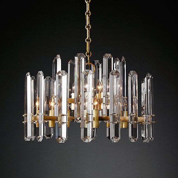 Люстра Restoration Hardware BONNINGTON Chandelier Латунь Прозрачное Стекло Люстра Restoration Hardware BONNINGTON Chandelier Латунь Прозрачное Стекло в Тюмени | Loft Concept