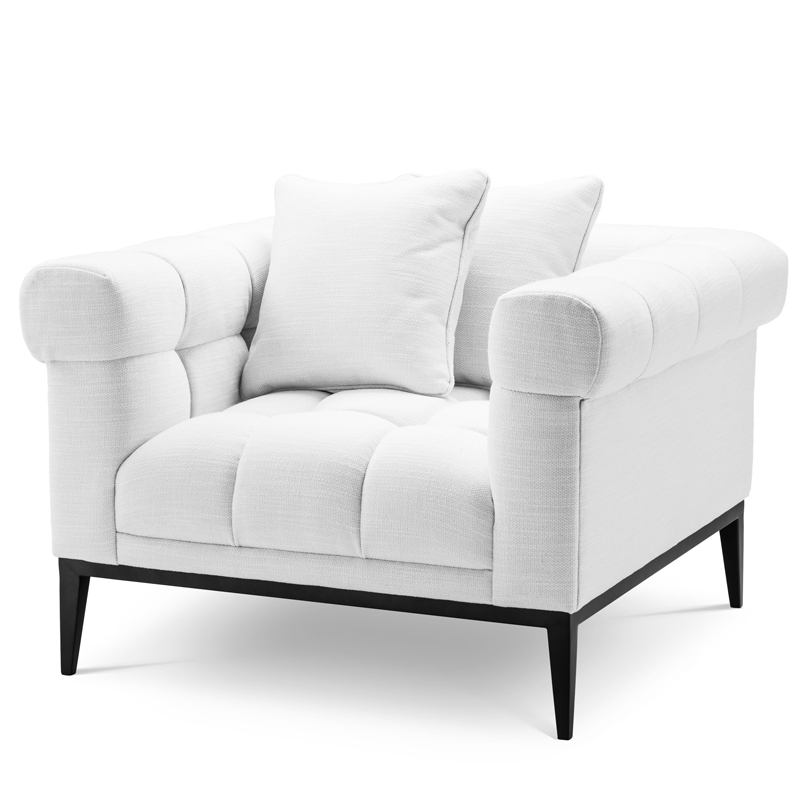 Кресло Eichholtz Chair Aurelio white Белый Черный Кресло Eichholtz Chair Aurelio white Белый Черный в Тюмени | Loft Concept
