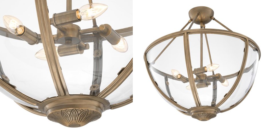 Потолочный светильник Eichholtz Ceiling Lamp Deveraux Antique brass - Loft-Concept в Тюмени