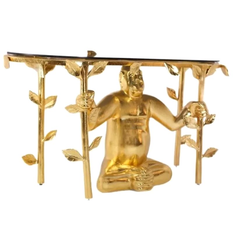 Консоль Gorilla console Francois Xavier Lalanne Золотой Прозрачный Черный Консоль Gorilla console Francois Xavier Lalanne Золотой Прозрачный Черный в Тюмени | Loft Concept