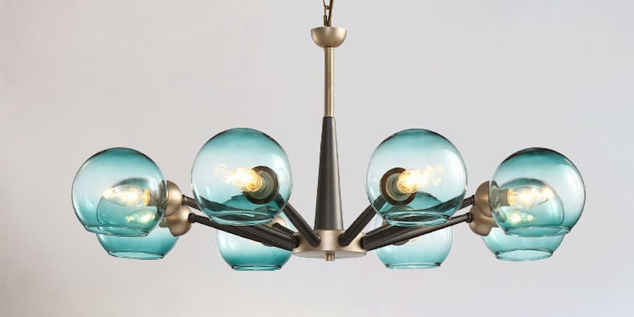 Люстра Thalia chandelier Blue glass Люстра Thalia chandelier Blue glass - Loft-Concept в Тюмени