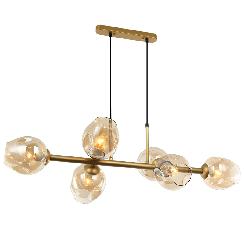 Люстра Branching Bubble Chandelier Line Gold Золотой Янтарь (Amber) Люстра Branching Bubble Chandelier Line Gold Золотой Янтарь (Amber) в Тюмени | Loft Concept