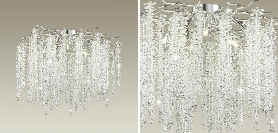 Люстра Хрустальная Fairy Tree Silver на 8 ламп Люстра Хрустальная Fairy Tree Silver на 8 ламп - Loft-Concept в Тюмени