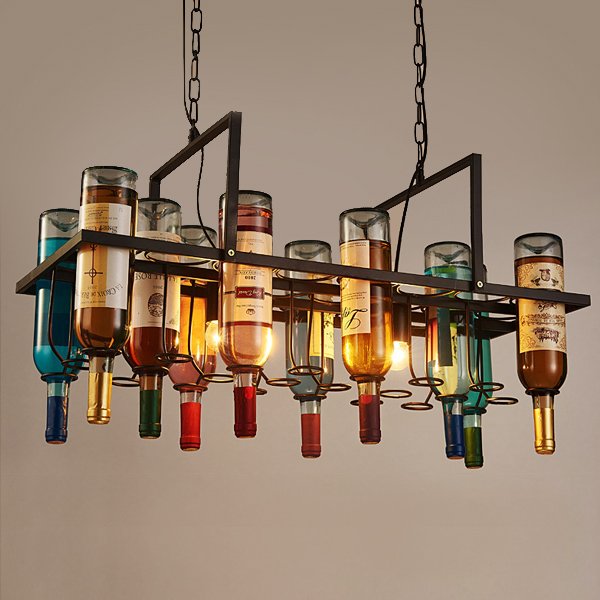 Люстра Bottle Bar Rectangle 80 Коричневый Люстра Bottle Bar Rectangle 80 Коричневый в Тюмени | Loft Concept