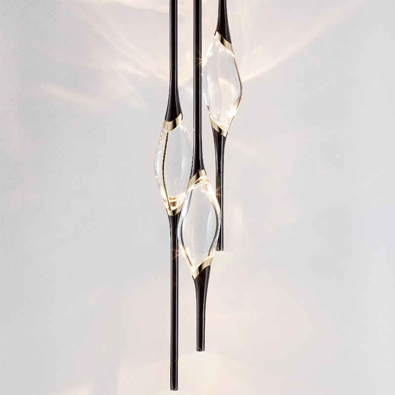 Подвесной светильник 12 Round Chandelier Black Черный Прозрачный Подвесной светильник 12 Round Chandelier Black Черный Прозрачный в Тюмени | Loft Concept