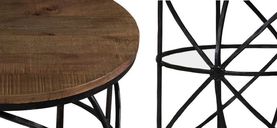 Журнальный стол Industrial Rust Round Sphero Table Журнальный стол Industrial Rust Round Sphero Table - Loft-Concept в Тюмени