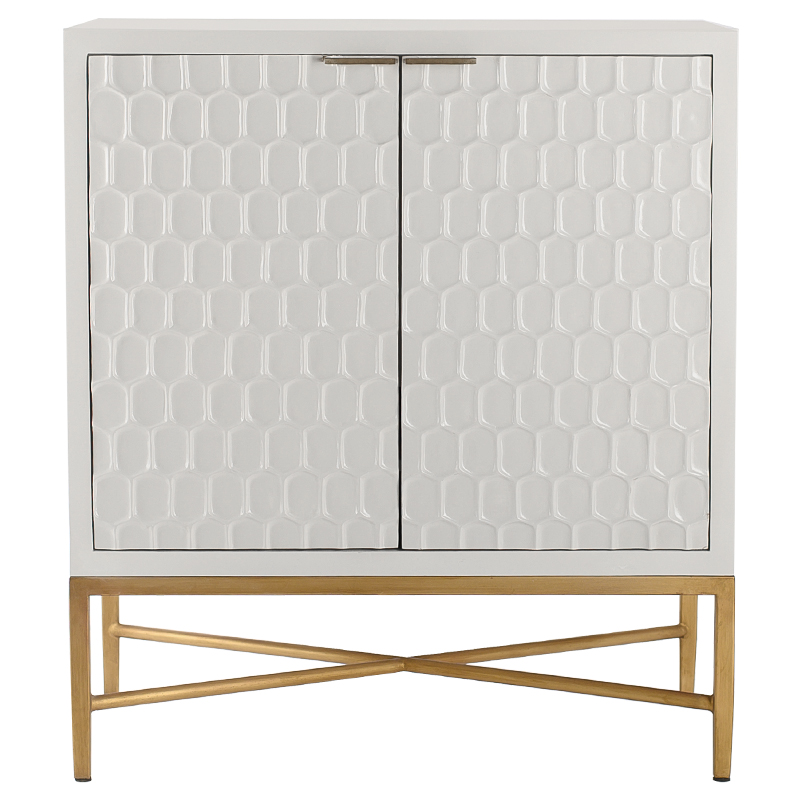 Шкаф для вина Jarvis Cabinet Белый Латунь Шкаф для вина Jarvis Cabinet Белый Латунь в Тюмени | Loft Concept