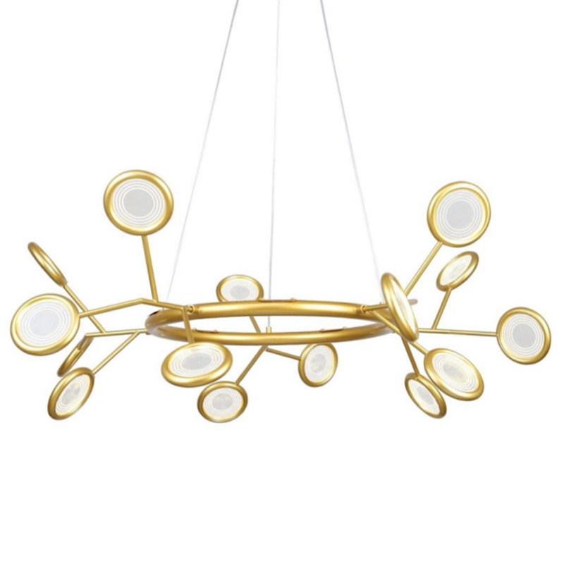 Люстра Gold Bendik Lighting Прозрачный Золотой в Тюмени | Loft Concept 