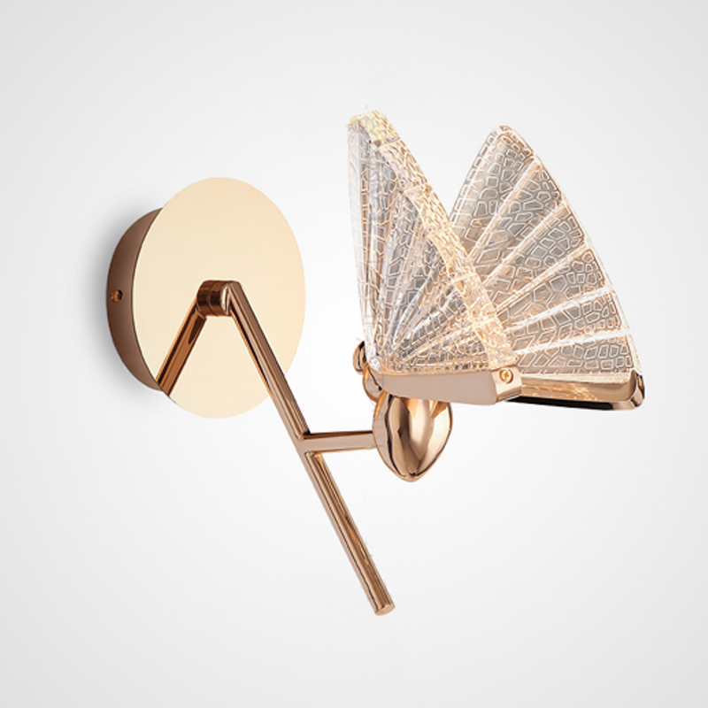 Бра Butterfly Long Wall Lamp A Глянцевое золото Прозрачный Бра Butterfly Long Wall Lamp A Глянцевое золото Прозрачный в Тюмени | Loft Concept