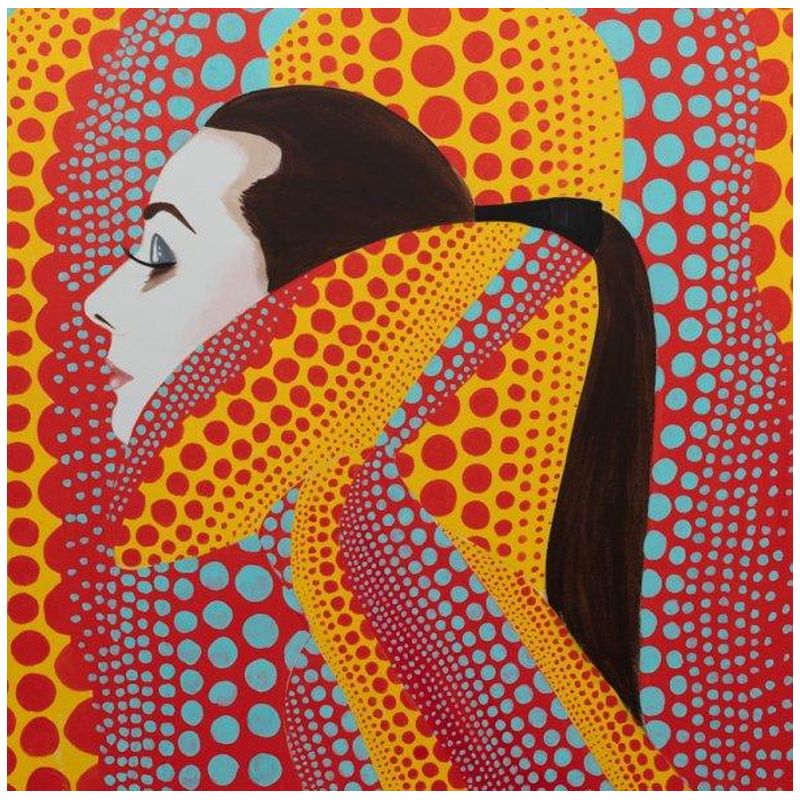 Картина She Dreamed of Kusama in Red and Yellow Мульти Картина She Dreamed of Kusama in Red and Yellow Мульти в Тюмени | Loft Concept