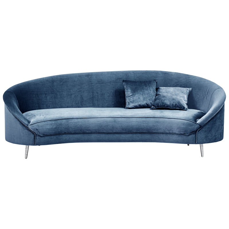 Диван Paulet Sofa blue Серый Хром Диван Paulet Sofa blue Серый Хром в Тюмени | Loft Concept