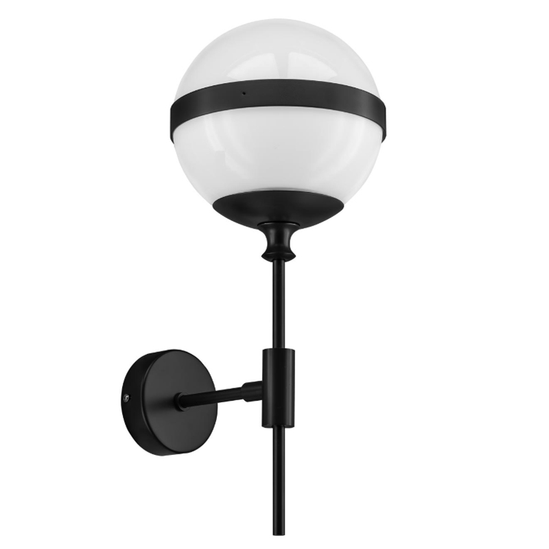 Бра Peggy Wall Lamp Белый Черный матовый Бра Peggy Wall Lamp Белый Черный матовый в Тюмени | Loft Concept