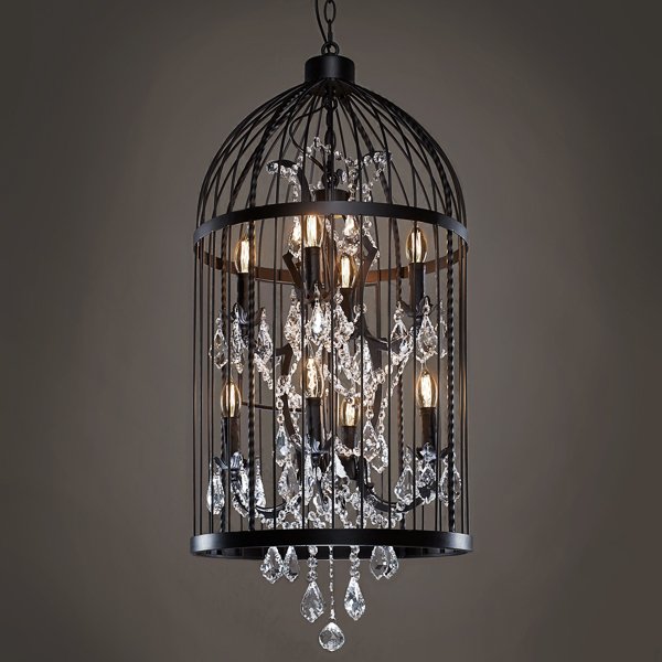 Люстра Steampunk Birdcage Chandelier 45 black Черный Люстра Steampunk Birdcage Chandelier 45 black Черный в Тюмени | Loft Concept