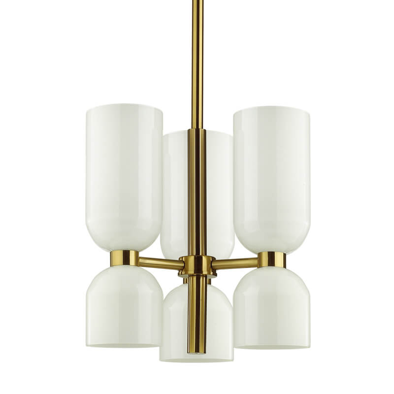 Люстра Lightmaker Studio Edie Chandelier 3 Белый Бронза Люстра Lightmaker Studio Edie Chandelier 3 Белый Бронза в Тюмени | Loft Concept