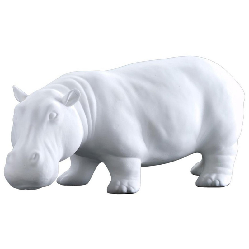 Статуэтка Abhika Hippo Bisc. White Белый Статуэтка Abhika Hippo Bisc. White Белый в Тюмени | Loft Concept